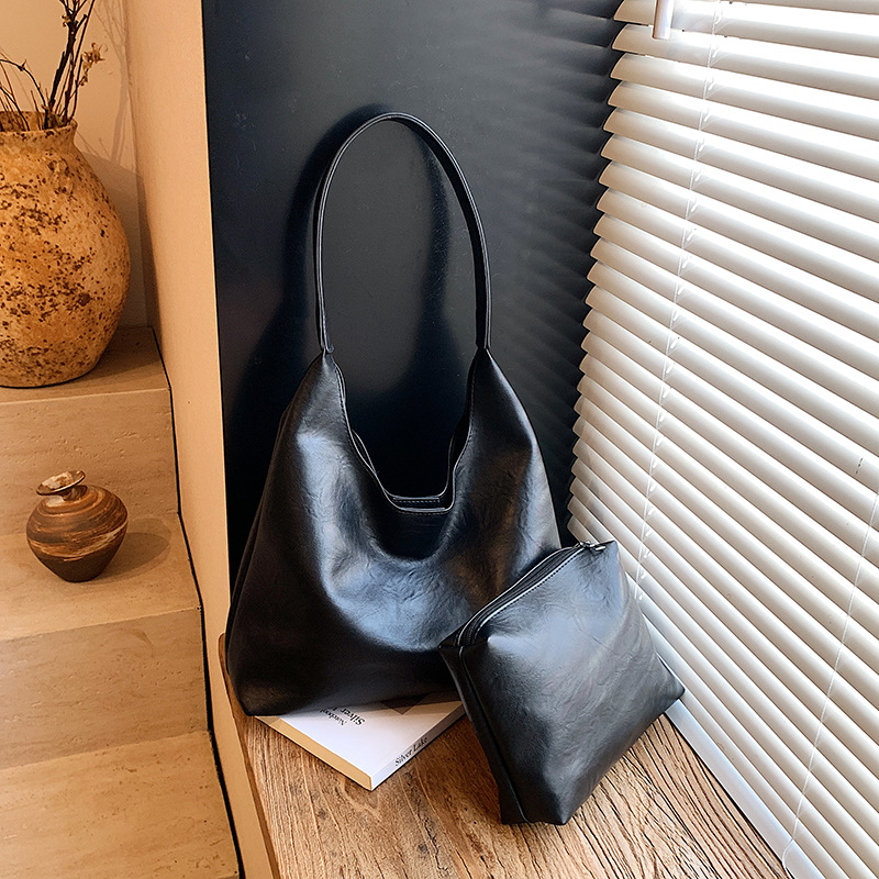 Women Bags For Work - حقيبة كتف نسائية كبيرة بسيطة بتصميم