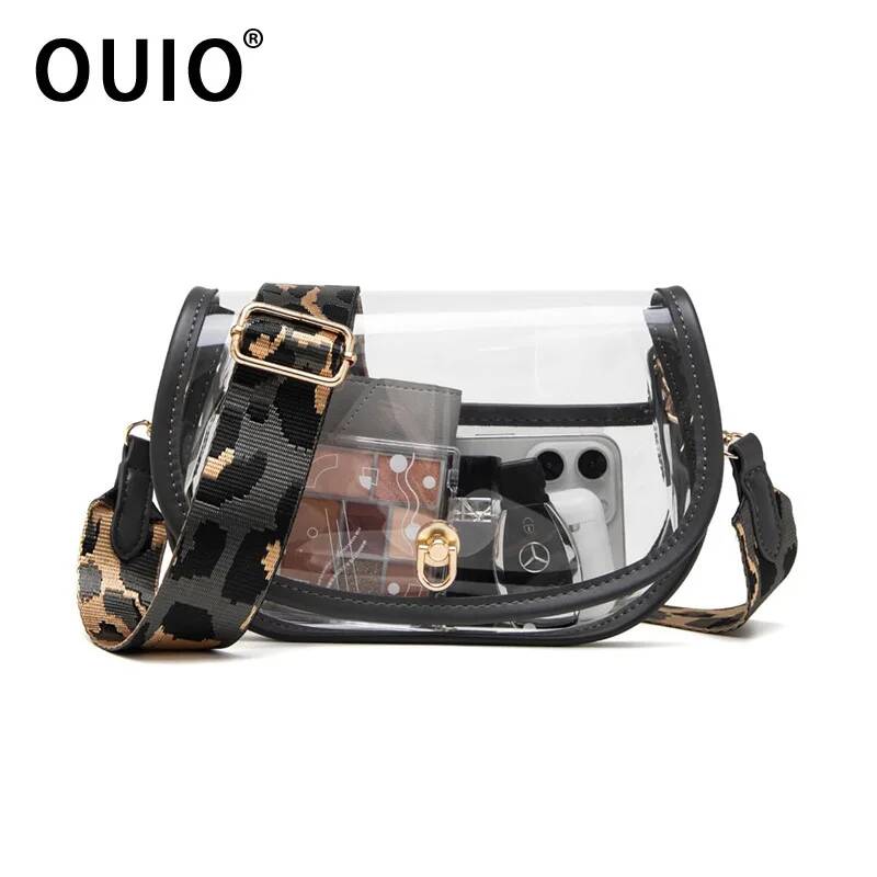 Women Bags Purses - حقيبة هاتف OUIO عصرية شفافة من