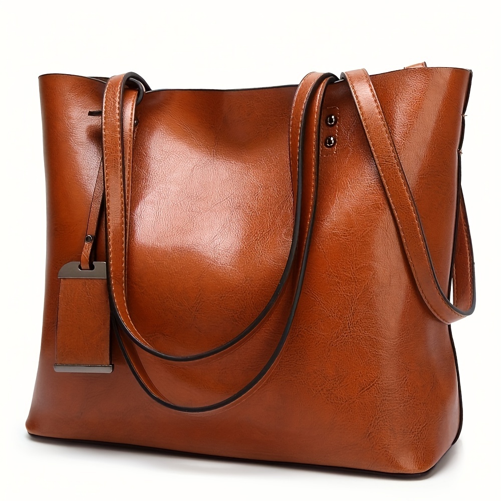 Women Bags For Work - حقيبة يد جلدية كلاسيكية كلاسيكية للنساء