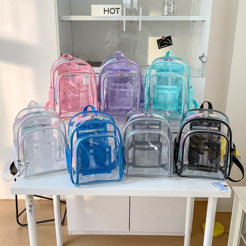 حقيبة ظهر شفافة من البولي فيني - مراجعة Women Bags Sale وسعره