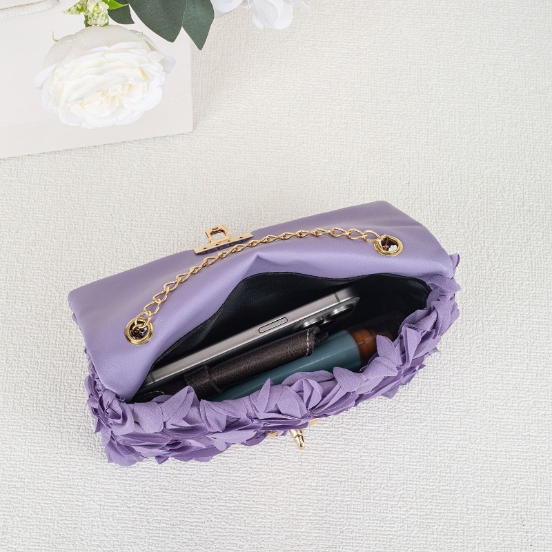 حقيبة سهرة ساتان بتصميم وردة ث - مراجعة Women Bags Sale وسعره