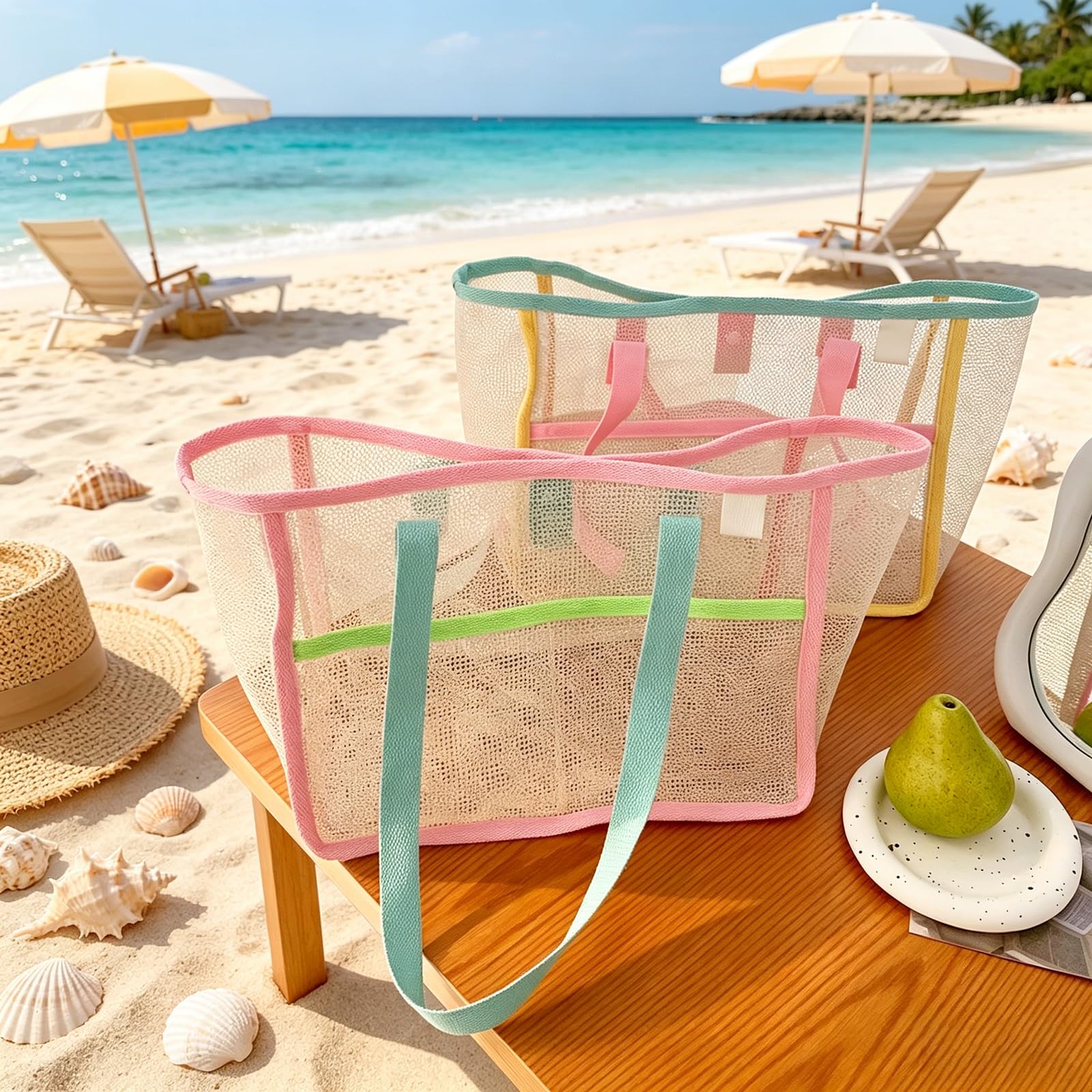 حقائب شاطئ نسائية ملونة قابلة  - مراجعة Women Bags Casual وسعره