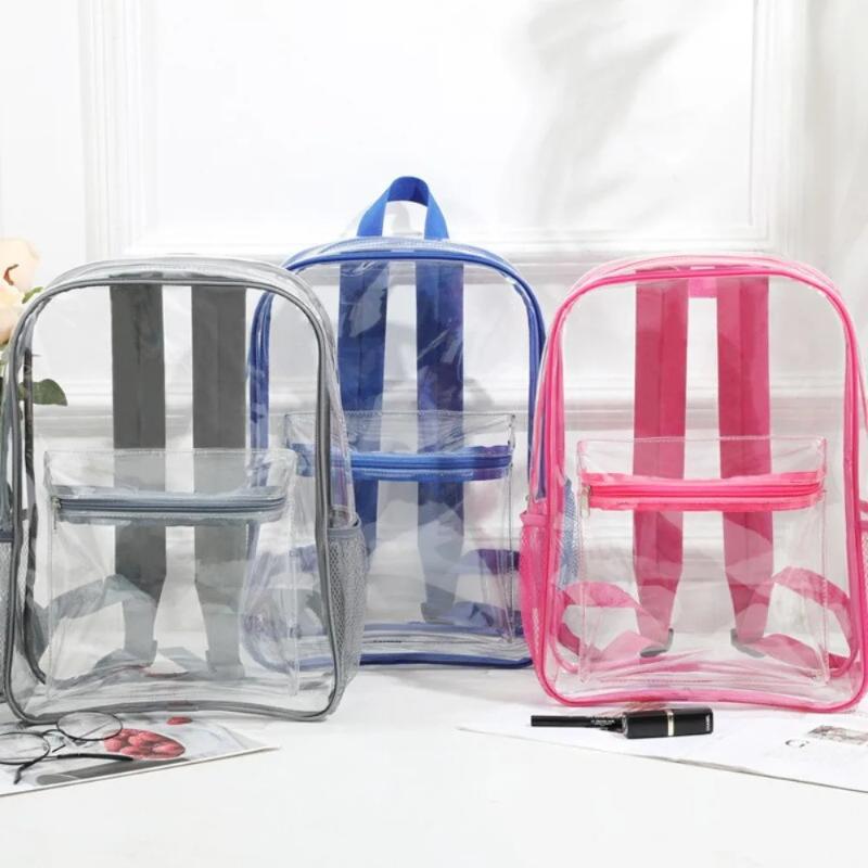 حقيبة ظهر شفافة من PVC للرياضا - مراجعة Women Bags Casual وسعره