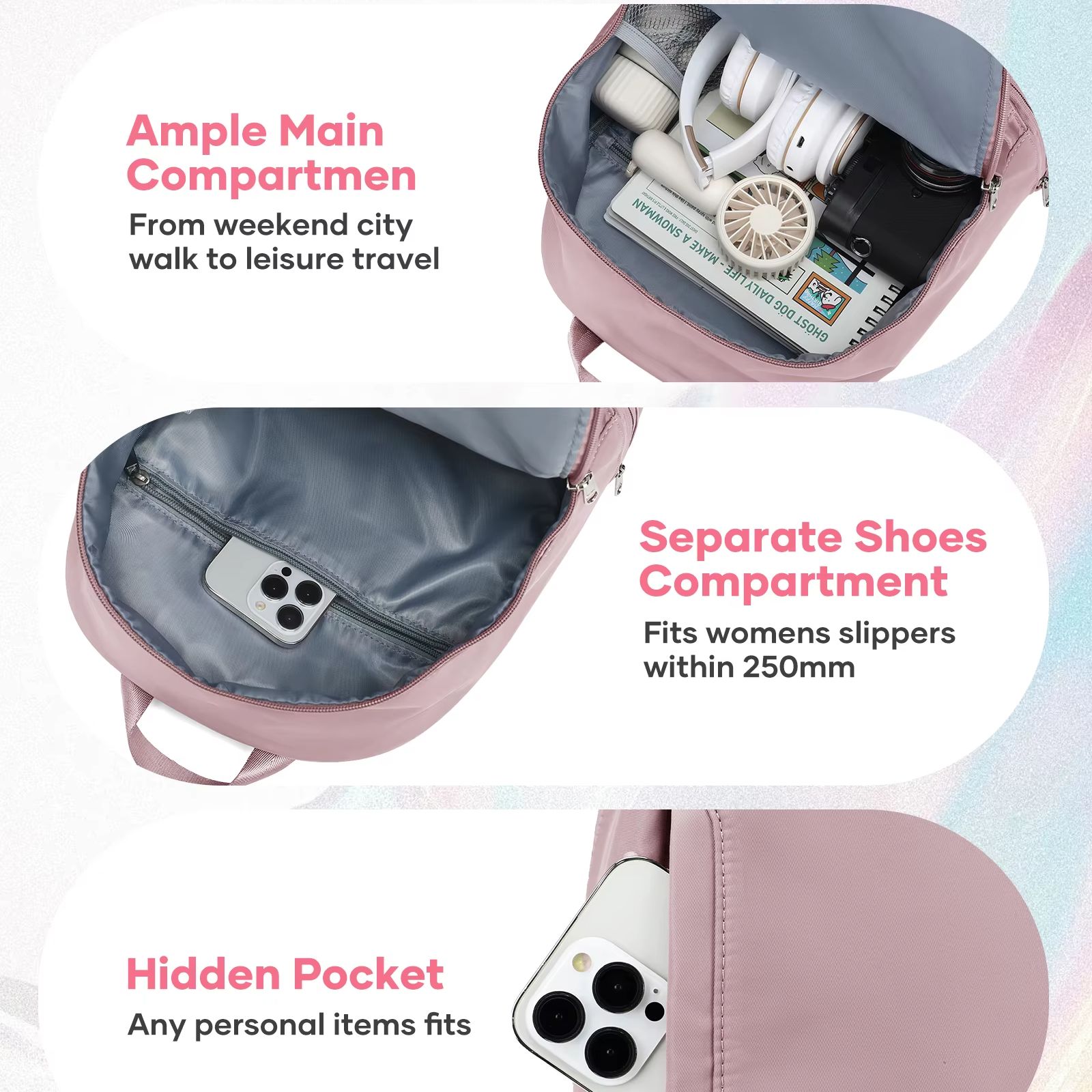حقيبة للنساء، حقيبة ظهر رياضية - مراجعة Women Bags Purses وسعره