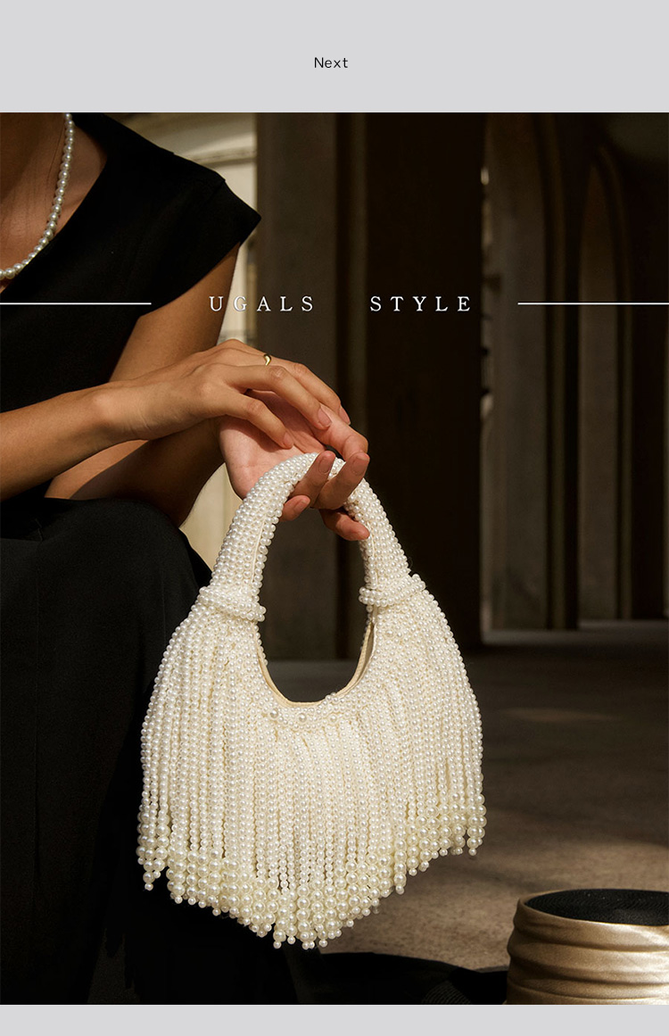 حقيبة يد فاخرة بتصميم مقبض لؤل - مراجعة Women Bags Rack وسعره